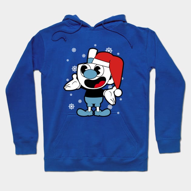 mugman christmas Hoodie by mighty corps studio